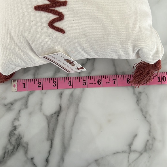 Target Bullseye 2023 - NWT - "hey pumpkin" Pillow w/Fringe Details - Picture 4 of 6